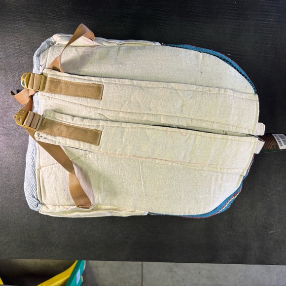 Himalayan Hemp Backpack – Multicolor Boho Patchwork | Brand New - Picture 2 of 7